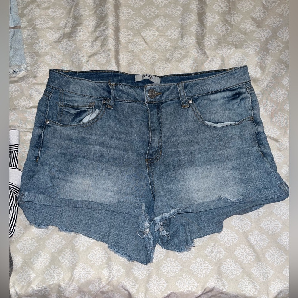 Refuge Blue Jean Shorts for Women